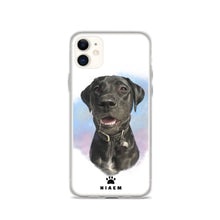 Load image into Gallery viewer, black Labrador Retriever Dog Illustration iPhone Cases