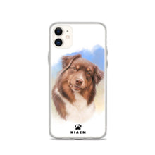 Load image into Gallery viewer, Australian Shepherd Dog Illustration iPhone Cases