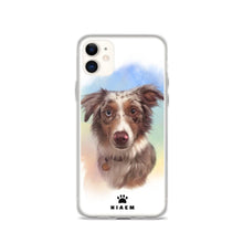 Load image into Gallery viewer, Australian Shepherd Dog Illustration iPhone Cases