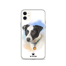 Load image into Gallery viewer, Black and White Puppy Illustration iPhone Cases