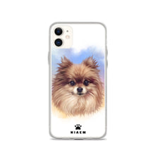 Load image into Gallery viewer, Pomeranian Dog Illustration iPhone Cases