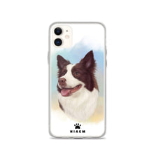 Load image into Gallery viewer, Border Collie Dog illustration iPhone Cases