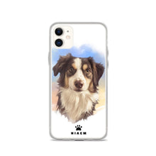 Load image into Gallery viewer, Australian Shepherd Dog Illustration iPhone Cases