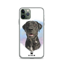 Load image into Gallery viewer, black Labrador Retriever Dog Illustration iPhone Cases