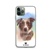 Load image into Gallery viewer, Australian Shepherd Dog Illustration iPhone Cases