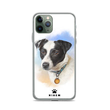Load image into Gallery viewer, Black and White Puppy Illustration iPhone Cases
