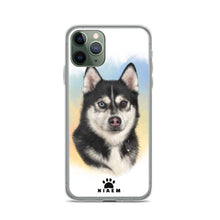 Load image into Gallery viewer, Black &amp; White Siberian Husky iPhone Cases