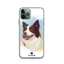 Load image into Gallery viewer, Border Collie Dog illustration iPhone Cases
