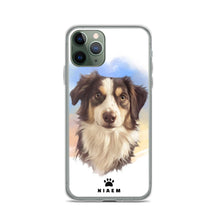 Load image into Gallery viewer, Australian Shepherd Dog Illustration iPhone Cases