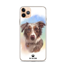 Load image into Gallery viewer, Australian Shepherd Dog Illustration iPhone Cases