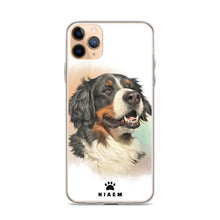 Load image into Gallery viewer, Bernese Mountain Dog Illustration iPhone Cases