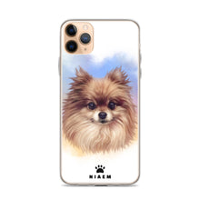 Load image into Gallery viewer, Pomeranian Dog Illustration iPhone Cases