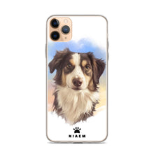 Load image into Gallery viewer, Australian Shepherd Dog Illustration iPhone Cases