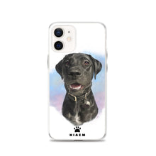 Load image into Gallery viewer, black Labrador Retriever Dog Illustration iPhone Cases
