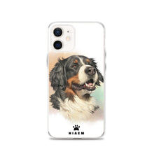 Load image into Gallery viewer, Bernese Mountain Dog Illustration iPhone Cases