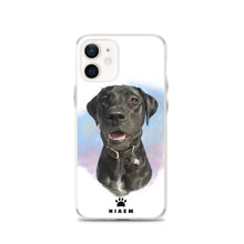 Load image into Gallery viewer, Black Labrador Retriever Dog Illustration iPhone Cases