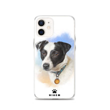 Load image into Gallery viewer, Black and White Puppy Illustration iPhone Cases