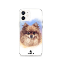 Load image into Gallery viewer, Pomeranian Dog Illustration iPhone Cases