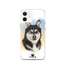 Load image into Gallery viewer, Black &amp; White Siberian Husky iPhone Cases
