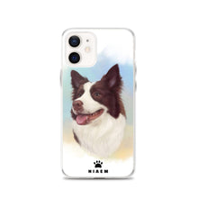 Load image into Gallery viewer, Border Collie Dog illustration iPhone Cases