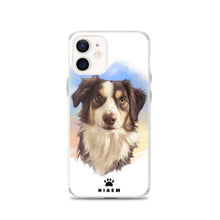 Load image into Gallery viewer, Australian Shepherd Dog Illustration iPhone Cases