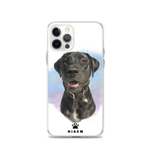 Load image into Gallery viewer, black Labrador Retriever Dog Illustration iPhone Cases