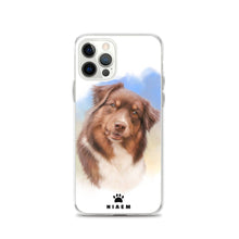 Load image into Gallery viewer, Australian Shepherd Dog Illustration iPhone Cases