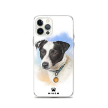 Load image into Gallery viewer, Black and White Puppy Illustration iPhone Cases