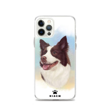 Load image into Gallery viewer, Border Collie Dog illustration iPhone Cases