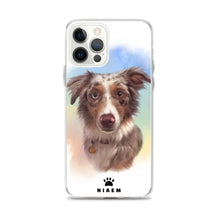 Load image into Gallery viewer, Australian Shepherd Dog Illustration iPhone Cases