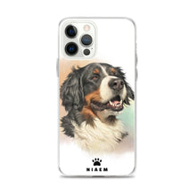 Load image into Gallery viewer, Bernese Mountain Dog Illustration iPhone Cases