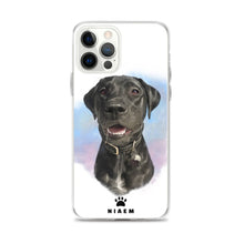 Load image into Gallery viewer, Black Labrador Retriever Dog Illustration iPhone Cases