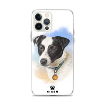 Load image into Gallery viewer, Black and White Puppy Illustration iPhone Cases