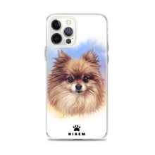Load image into Gallery viewer, Pomeranian Dog Illustration iPhone Cases