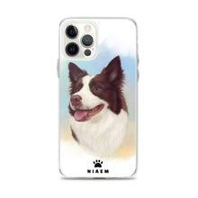 Load image into Gallery viewer, Border Collie Dog illustration iPhone Cases