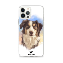 Load image into Gallery viewer, Australian Shepherd Dog Illustration iPhone Cases