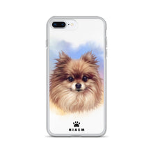 Load image into Gallery viewer, Pomeranian Dog Illustration iPhone Cases