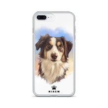 Load image into Gallery viewer, Australian Shepherd Dog Illustration iPhone Cases