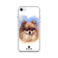 Load image into Gallery viewer, Pomeranian Dog Illustration iPhone Cases