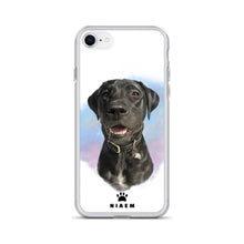 Load image into Gallery viewer, Black Labrador Retriever Dog Illustration iPhone Cases
