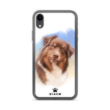 Load image into Gallery viewer, Australian Shepherd Dog Illustration iPhone Cases