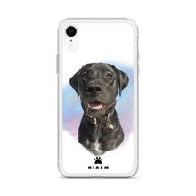 Load image into Gallery viewer, Black Labrador Retriever Dog Illustration iPhone Cases