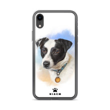 Load image into Gallery viewer, Black and White Puppy Illustration iPhone Cases