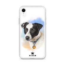 Load image into Gallery viewer, Black and White Puppy Illustration iPhone Cases