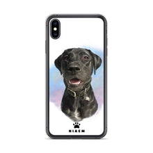 Load image into Gallery viewer, black Labrador Retriever Dog Illustration iPhone Cases