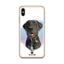 Load image into Gallery viewer, black Labrador Retriever Dog Illustration iPhone Cases