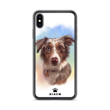 Load image into Gallery viewer, Australian Shepherd Dog Illustration iPhone Cases