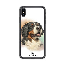 Load image into Gallery viewer, Bernese Mountain Dog Illustration iPhone Cases