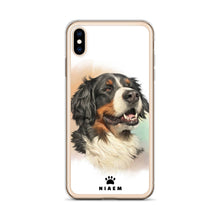 Load image into Gallery viewer, Bernese Mountain Dog Illustration iPhone Cases