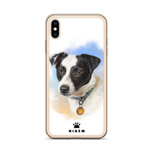 Load image into Gallery viewer, Black and White Puppy Illustration iPhone Cases